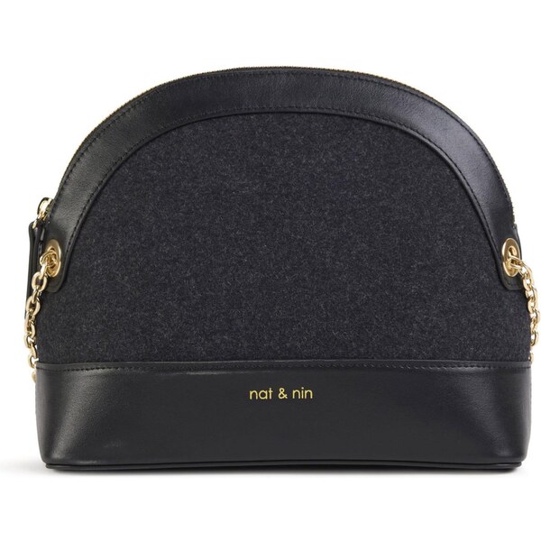 Nat&Nin Taška cez rameno JULIET LAINE zlatá / čierna 65883929