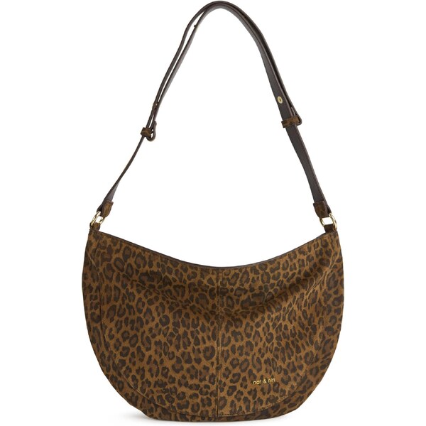 Nat&Nin Kabelka na rameno hnedá / zlatá / čierna 65884049