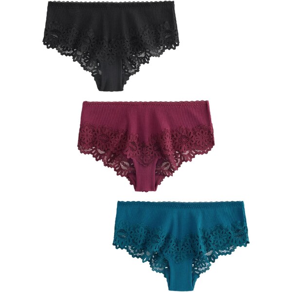 Next Nohavičky modrozelená / vínovo červená / čierna 65658803