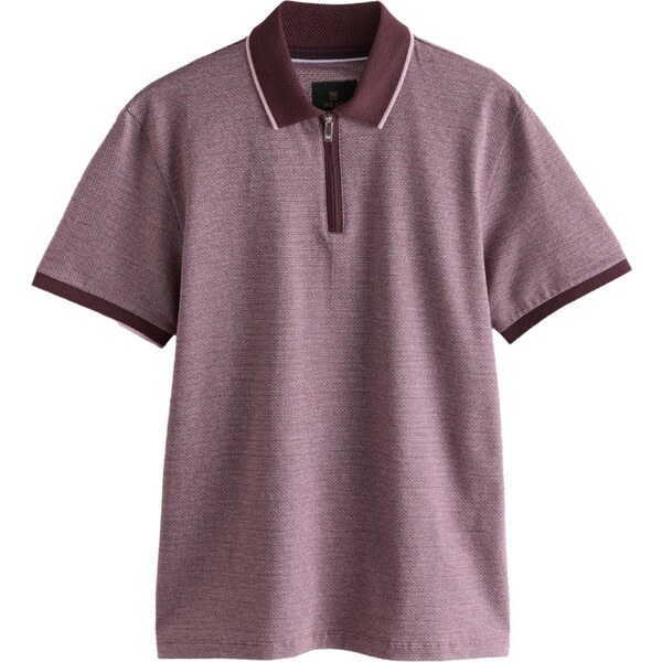 Next Tričko Smart Quarter svetlofialová / tmavoružová 65493893