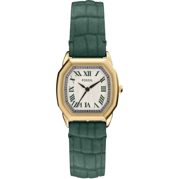 FOSSIL Analógové hodinky HARLOW zlatá / zelená / čierna / biela 65133852