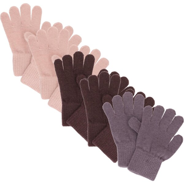 CeLaVi Rukavice Magic gaštanová / svetlofialová / ružová 65707685