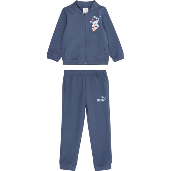 PUMA Joggingová súprava MINICATS zafírová / svetlomodrá / oranžová / 65661490
