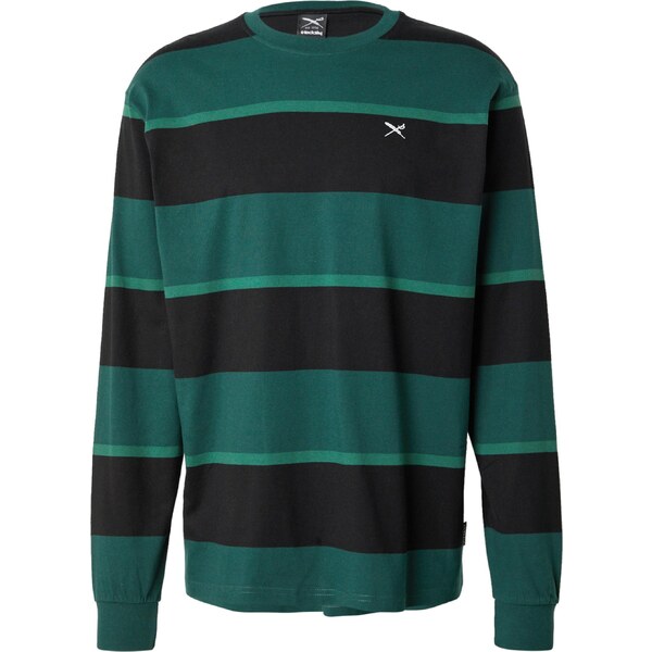 Iriedaily Tričko Boldness tmavozelená / čierna / biela 65654780