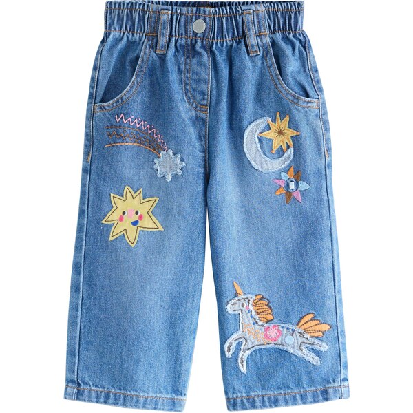 Next Džínsy modrá denim / hnedá / žltá / ružová 65885876