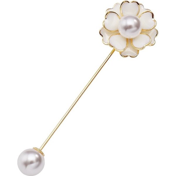 Troli Pozlátená perličková brošňa Gold 66991444