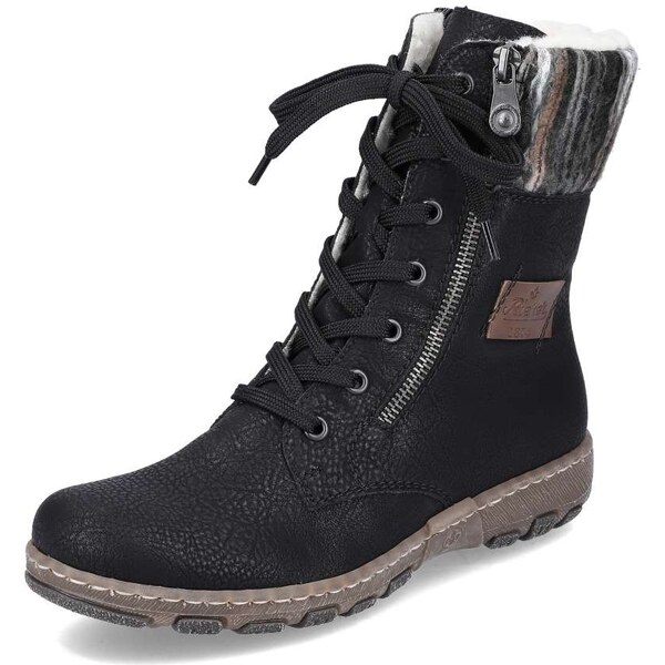 Dámska členková obuv RIEKER Z0123-01 čierna W5 34558894