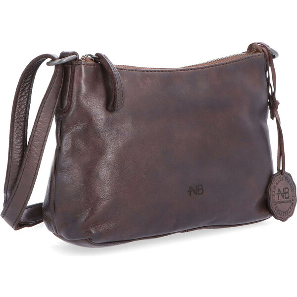 Kožená kabelka crossbody Noelia Bolger hnedá NB 2406 H 65094190