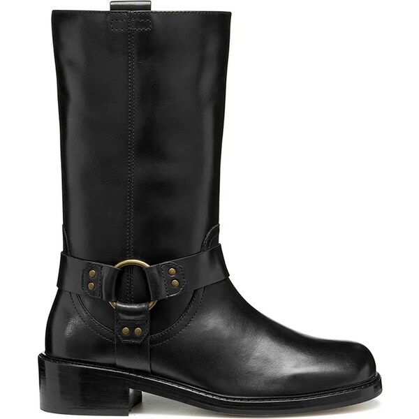 Kožené členkové topánky Geox D NALVIA 65120533