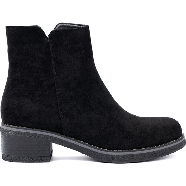Shelvt Simple black boots with a comfortable heel 65115689