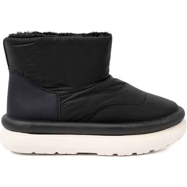 Shelvt Waterproof black snow boots with fur interior 65115699