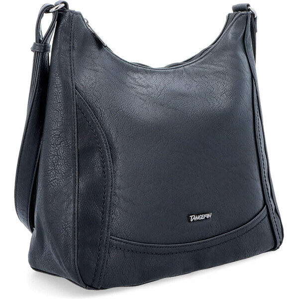 Kabelka zo syntetickej kože crossbody Tangerin čierna 8046 C 65117121