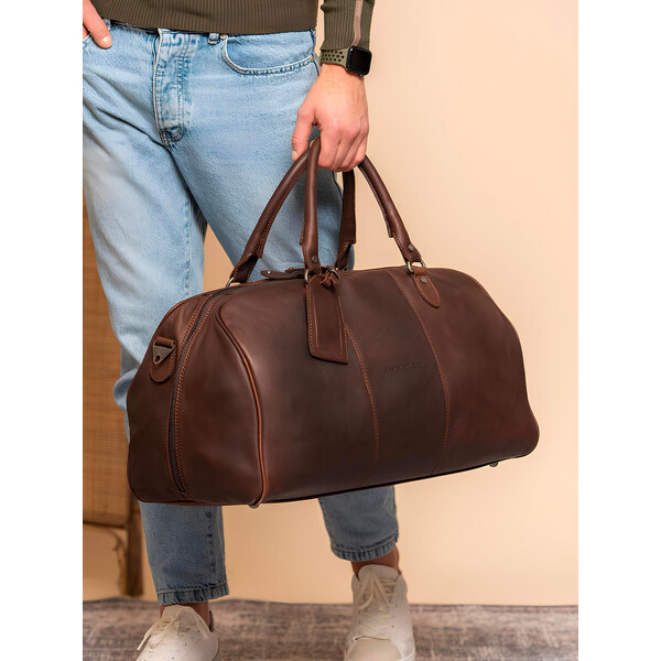 Pánska kožená cestovná taška The Chesterfield Brand Tom - hnedá 60224106