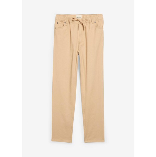 bonprix Nohavice bez zapínania, Regular Fit, z čistej bavlny, rovné, 65119316