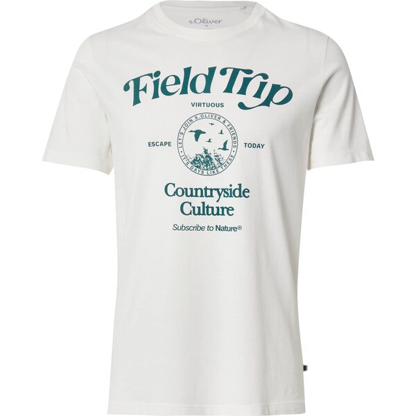 s.Oliver Tričko smaragdová / biela 65121347