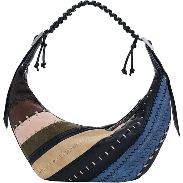 Desigual Kabelka na rameno Quebec béžová / indigo / tmavohnedá / 65731102