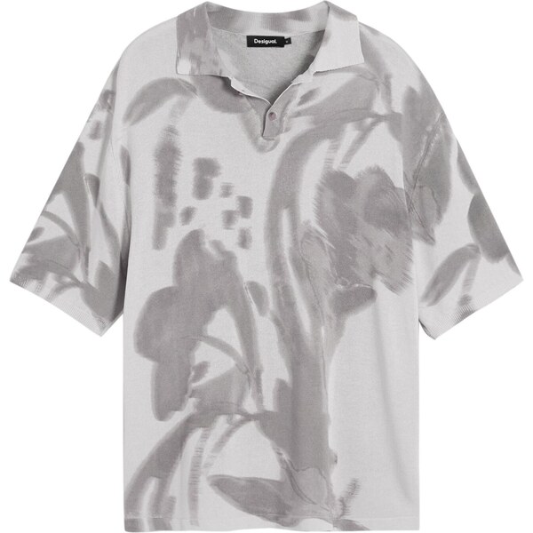 Desigual Tričko svetlosivá / biela 65656906