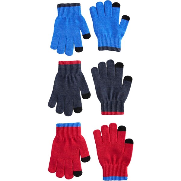 Next Rukavice námornícka modrá / červená / čierna 65992821