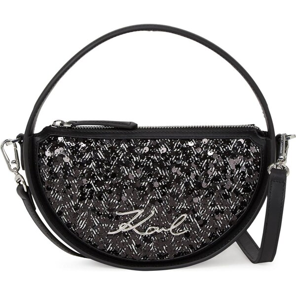 Karl Lagerfeld Taška cez rameno sivá / čierna 65415101