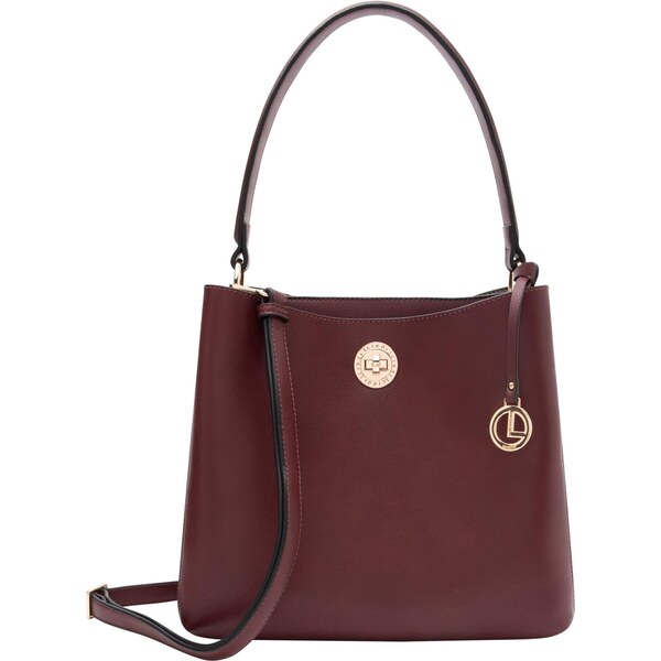 L.CREDI Kabelka na rameno Filippa tmavočervená 65889070