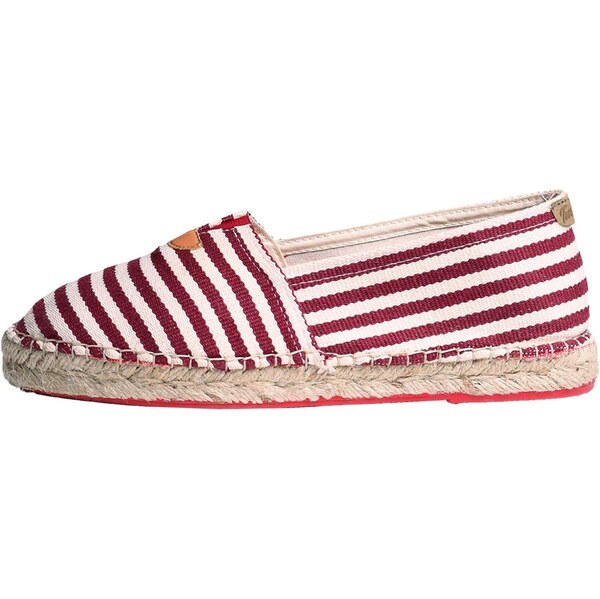 Toni Pons Espadrilky BLANES vínovo červená / biela 65484779