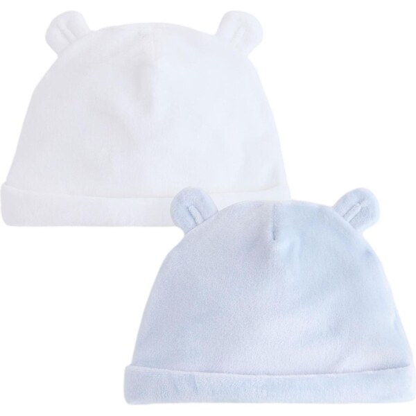 Next Čiapky modrosivá / biela 65884485