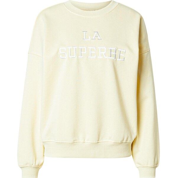 JDY Mikina JDYMESA svetložltá / biela 65464757