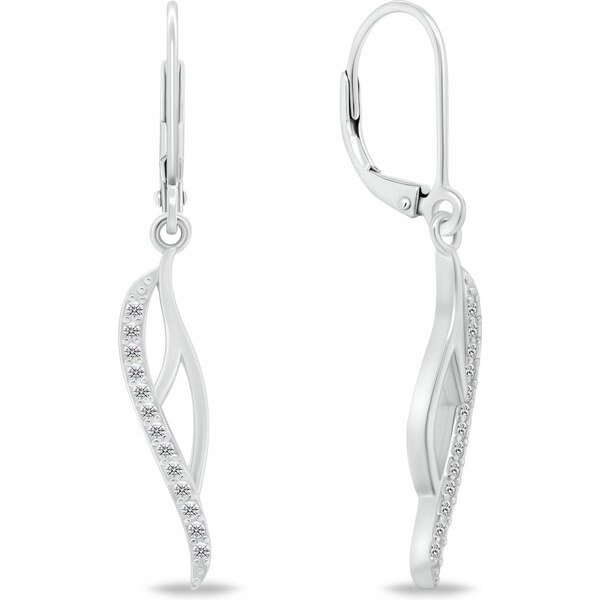 Brilio Silver Pôvabné strieborné náušnice so zirkónmi EA270W 66586983