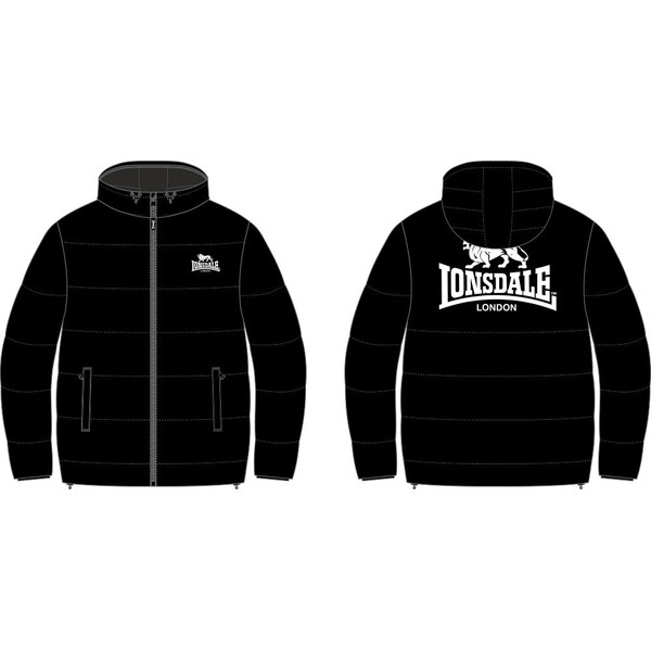 Lonsdale Mens hooded winter jacket regular fit 65129308