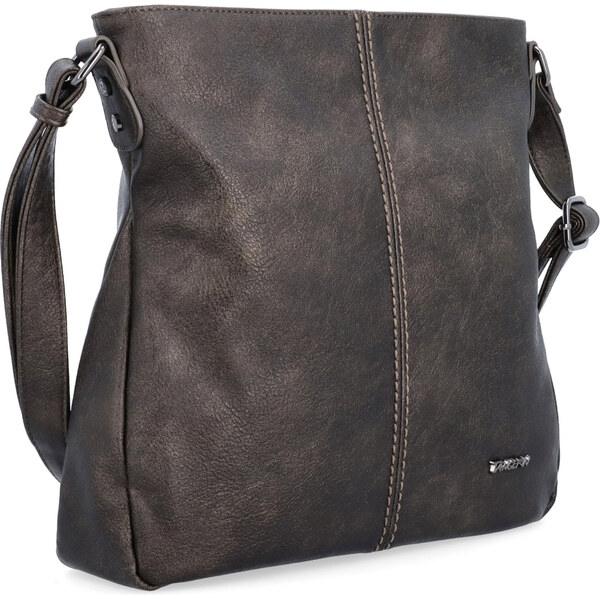 Kabelka zo syntetickej kože crossbody Tangerin sivá 8003 ANT 65128748