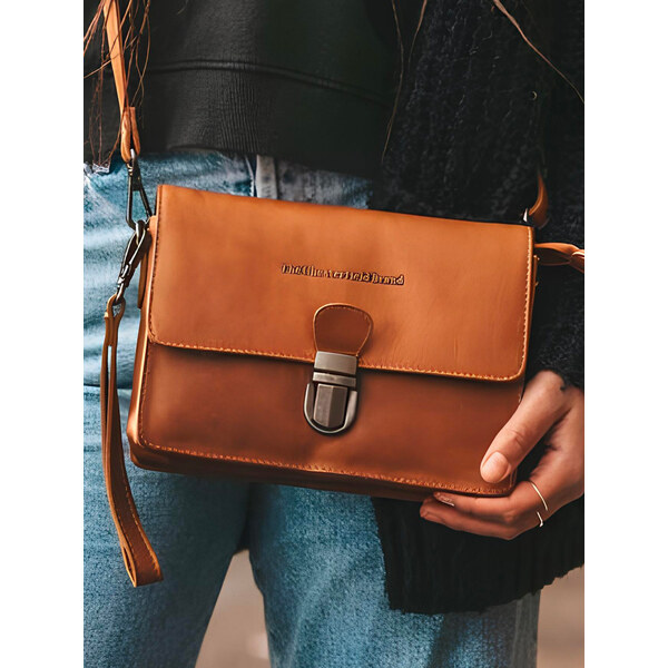 Dámska kožená crossbody kabelka The Chesterfield Brand Nina - koňak 60442281