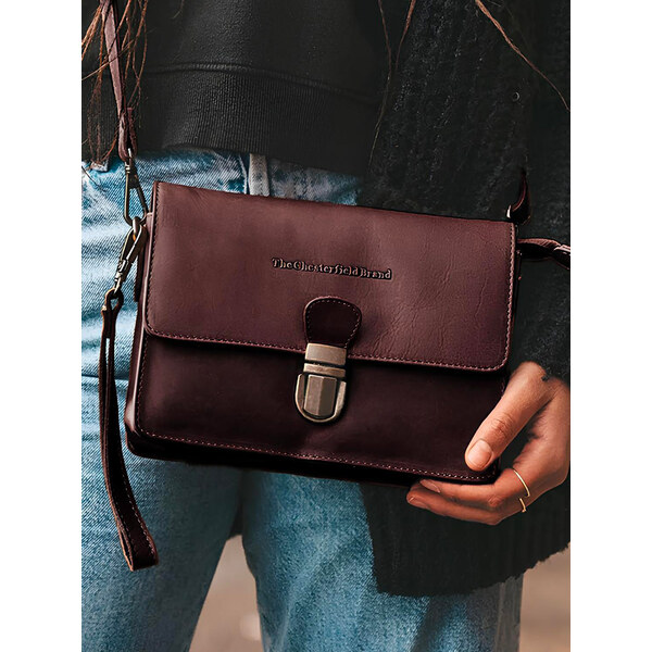 Dámska kožená crossbody kabelka The Chesterfield Brand Nina - hnedá 58430279