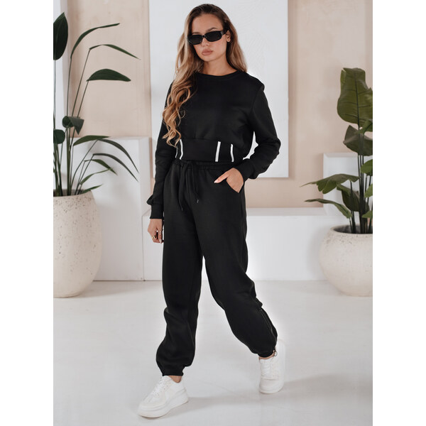 DStreet Čierny dámsky teplákový komplet KEILI 65129290