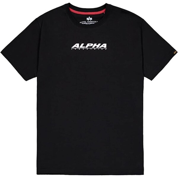 ALPHA INDUSTRIES Tričko Rubber čierna 65133694