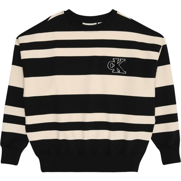 Calvin Klein Jeans Mikina krémová / čierna / biela 65133988