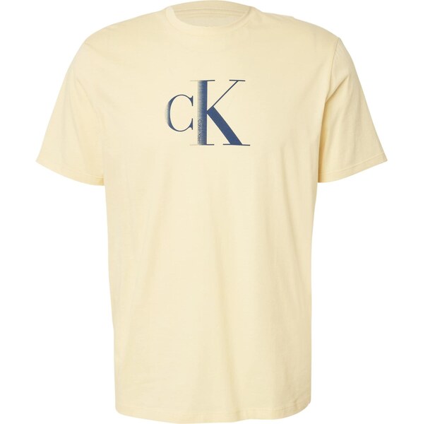 Calvin Klein Jeans Tričko námornícka modrá / pastelovo žltá 65134001