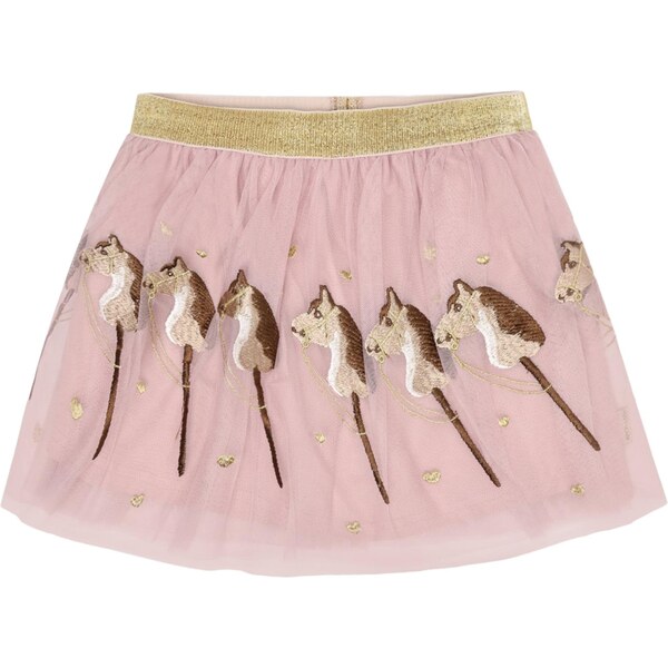 Hust & Claire Sukňa Ninna Horse béžová / tmavohnedá / ružová / biela 65843952