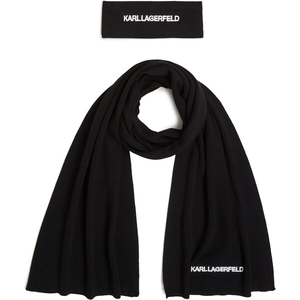 Karl Lagerfeld Šál čierna / biela 65387938
