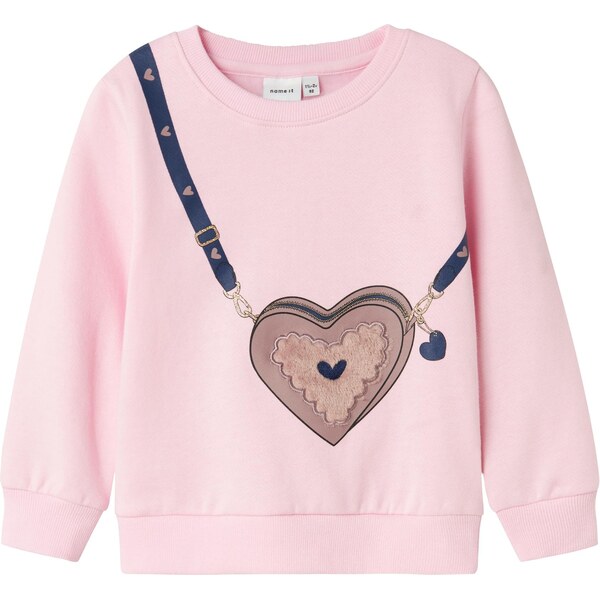 NAME IT Mikina NMFNORA námornícka modrá / hnedá / ružová 65323591