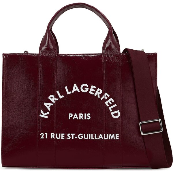 Karl Lagerfeld Shopper Rue St-Guillaume bordová / biela 65133715