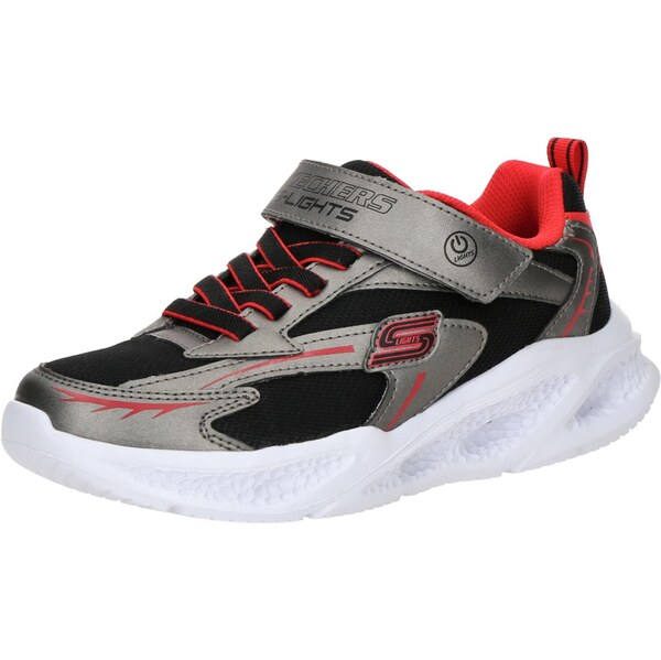 SKECHERS Tenisky METEOR-LIGHTS sivá / červená / čierna 65134062