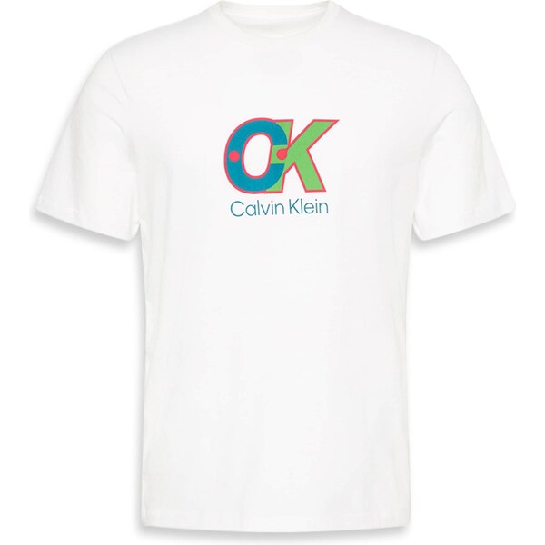 Calvin Klein Tričko zelená / petrolejová / červená / biela 65134094