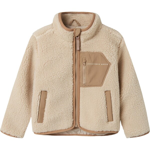 NAME IT Flisová bunda NMNMATTIA béžová / farba ťavej srsti 65323574