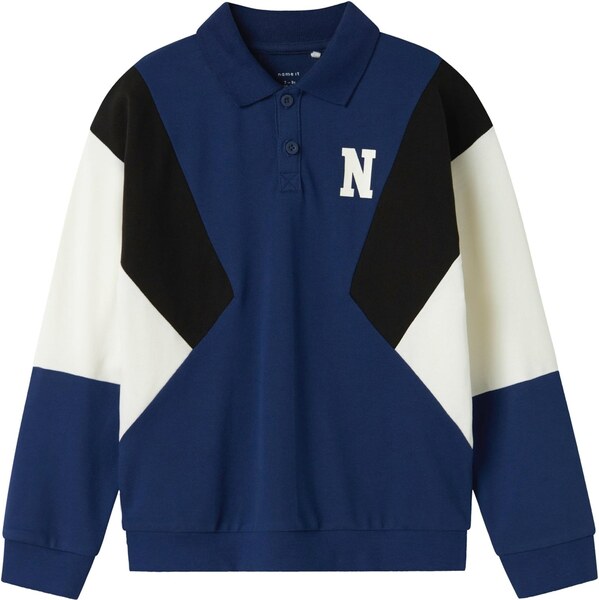 NAME IT Tričko NKMNORWIN tmavomodrá / čierna / biela 65661741