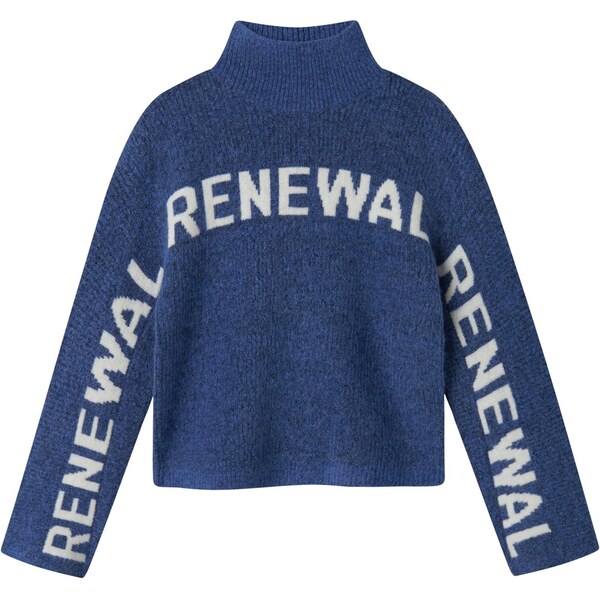 NAME IT Sveter NKFNuva modrá melírovaná / biela 65415209