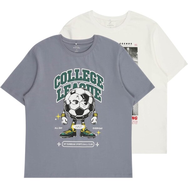 NAME IT Tričko NKMVOTO zafírová / jedľová / čierna / biela 65464803