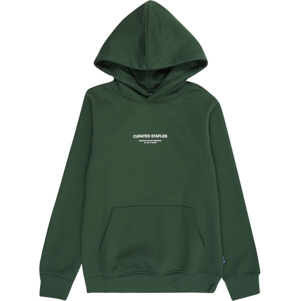 Only & Sons Junior Mikina OSJCURATED tmavozelená / biela 65661832