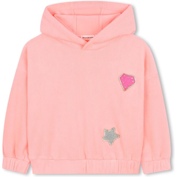 Billieblush Mikina sivá / lososová / tmavoružová / strieborná 65661742