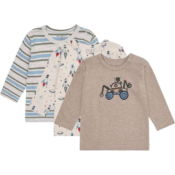 Hust & Claire Tričko Albert Rocket krémová / svetlomodrá / brokátová / 65843967