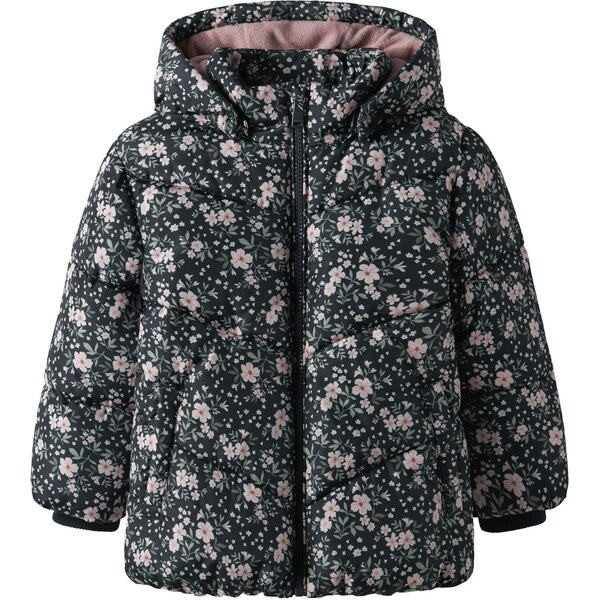 NAME IT Zimná bunda NMFMAY tmavomodrá / jedľová / púdrová 65457234